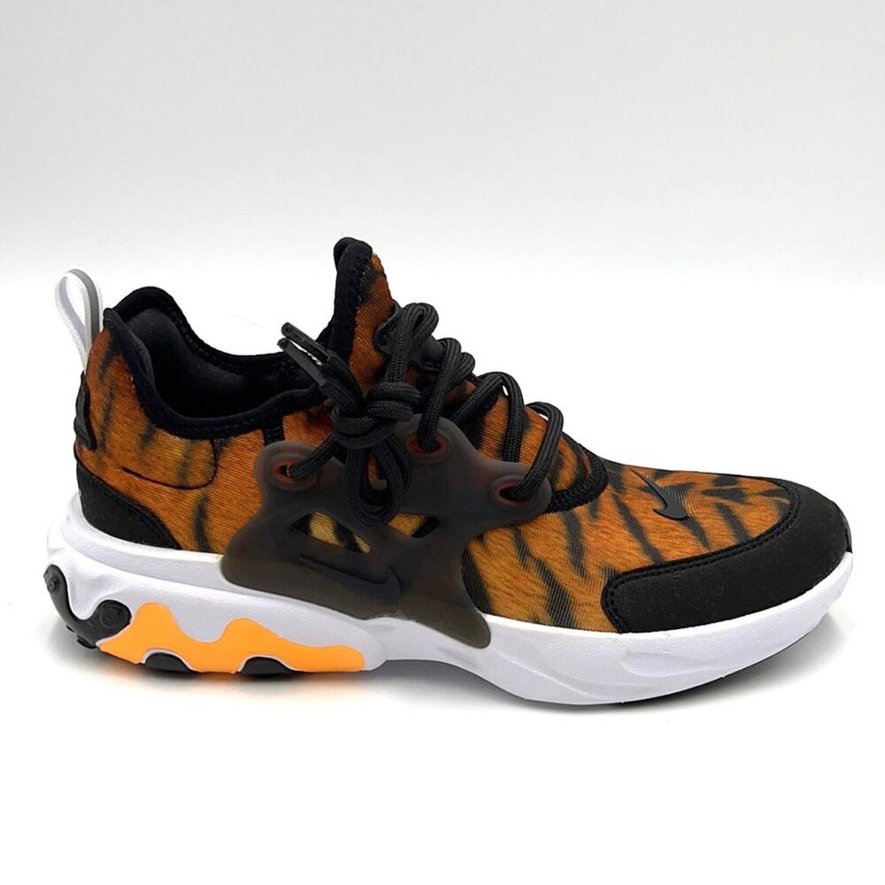 NEW - NIKE React Presto Print GS 'Tiger' CT66Youth 5Y